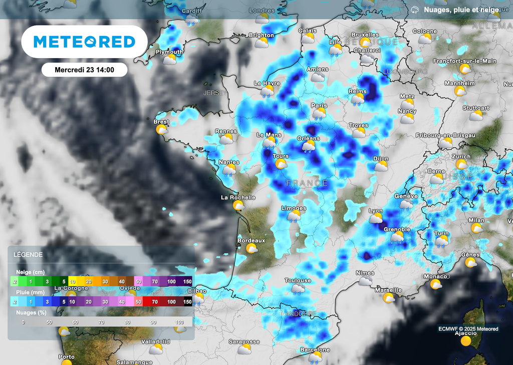Météo à nouveau très humide mercredi.