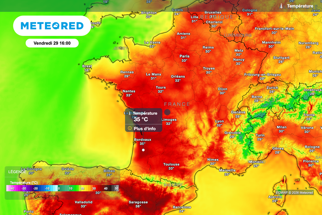 Encore de très fortes chaleurs ce vendredi !