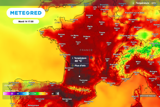 M&eacute;t&eacute;o France : la canicule gagne de nouveaux d&eacute;partements ce mardi. 26 d&eacute;partements en vigilance rouge, 58 en orange