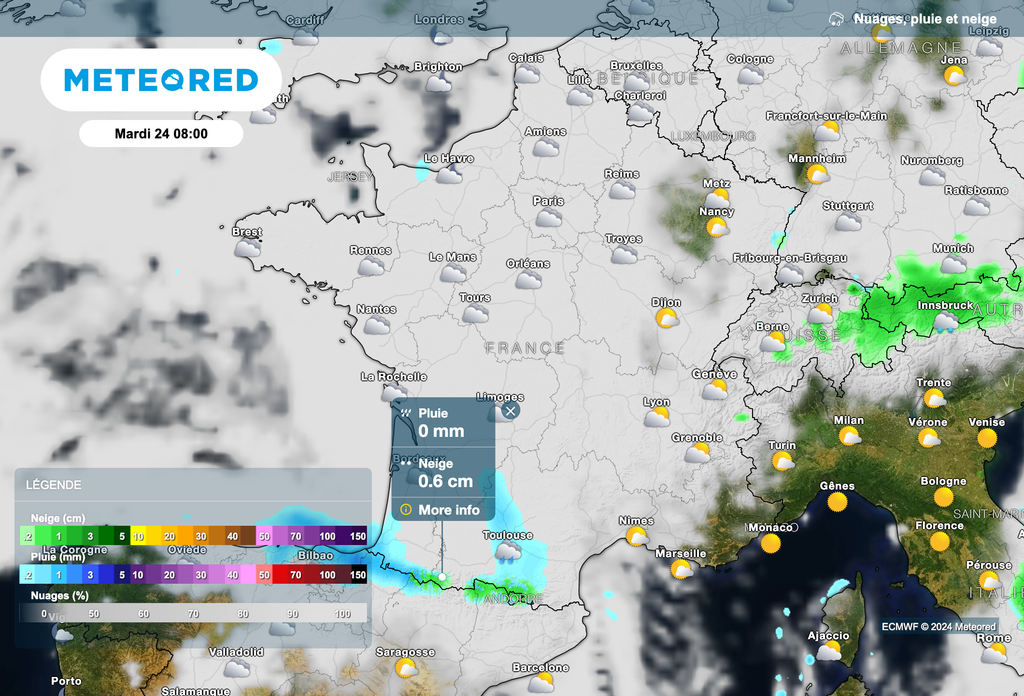 Un temps encore perturbé ce mardi matin sur les Pyrénées.