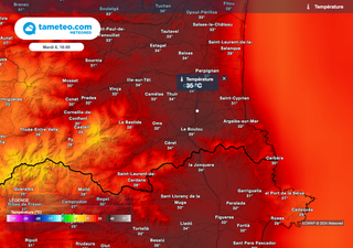 Météo-France place 13 départements en alerte canicule ! Nos cartes montrent des températures de plus en plus chaudes !