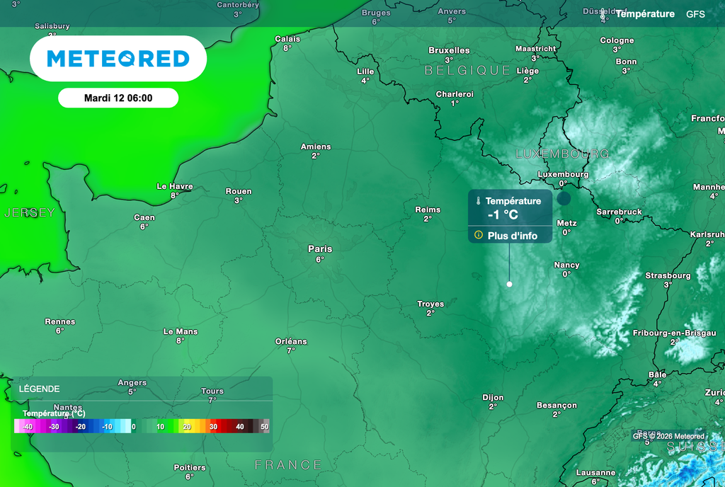 Quelques gelées possibles ce mardi matin.