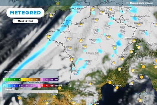 M&eacute;t&eacute;o-France : un front froid attendu cet apr&egrave;s-midi &agrave; partir de 14 heures. Voici les r&eacute;gions concern&eacute;es