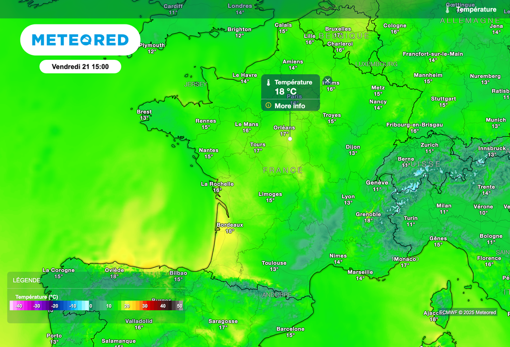 Très grande douceur cet après-midi sur toute la France !