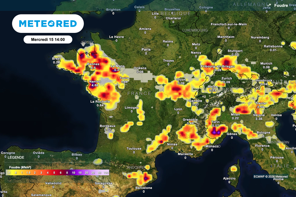 Des orages parfois violents attendus cet après-midi ! Des orages parfois violents attendus cet après-midi !