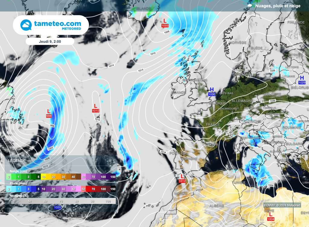 Les hautes pressions vont revenir rapidement en cours de semaine prochaine.