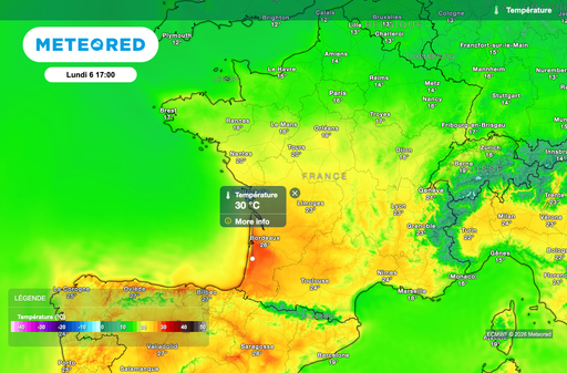 M&eacute;t&eacute;o : gros coup de chaud attendu en d&eacute;but de semaine prochaine en France avec pr&egrave;s de 30 degr&eacute;s !