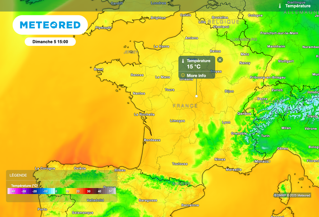 Très grande douceur demain après-midi !