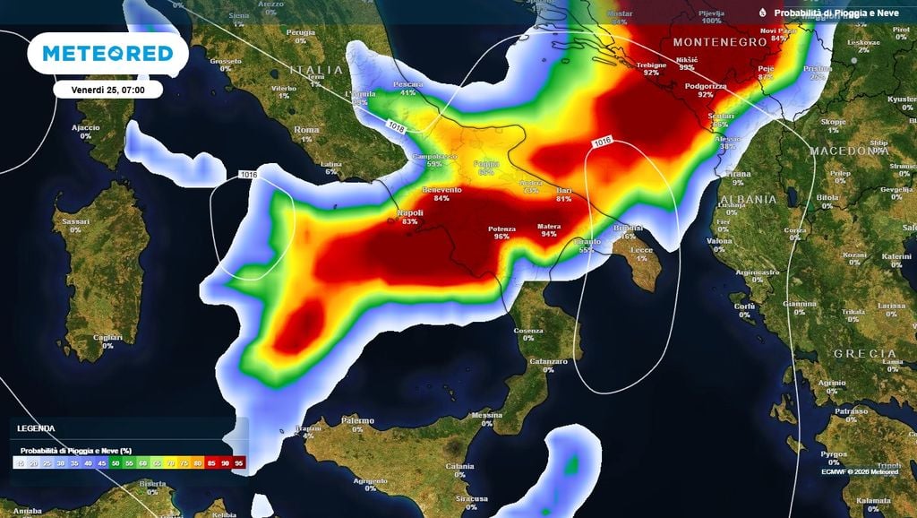 Venerdì turbolento al Centro-Sud