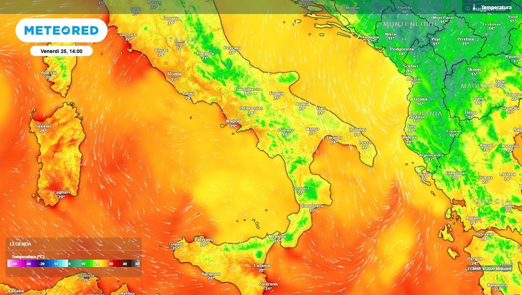 Temperature molto "basse" per il periodo con il passaggio del fronte perturbato