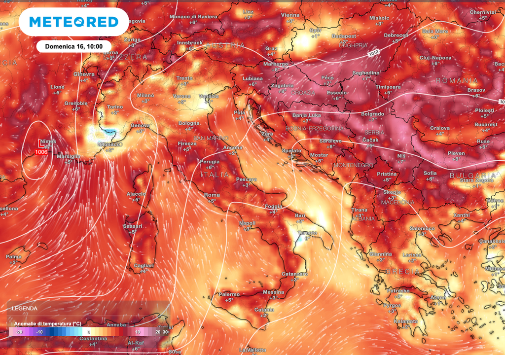 Temperature oltre la media: domenica valori positivi in tutta Italia. Temperature oltre la media: domenica valori positivi in tutta Italia.