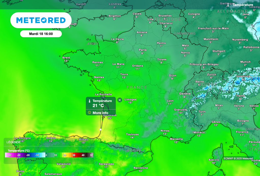 Plus de 20°C attendus demain en Nouvelle-Aquitaine ! Plus de 20°C attendus demain en Nouvelle-Aquitaine !