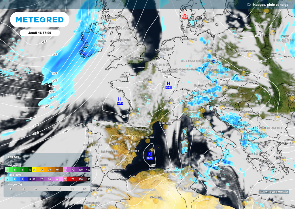 Retour de l'anticyclone en seconde partie de semaine prochaine.
