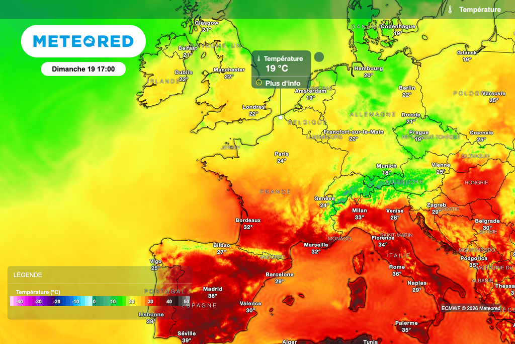 19°C entre Calais et Dunkerque dimanche après-midi contre 40 degrés dans le Var. 19°C entre Calais et Dunkerque dimanche après-midi contre 40 degrés dans le Var.