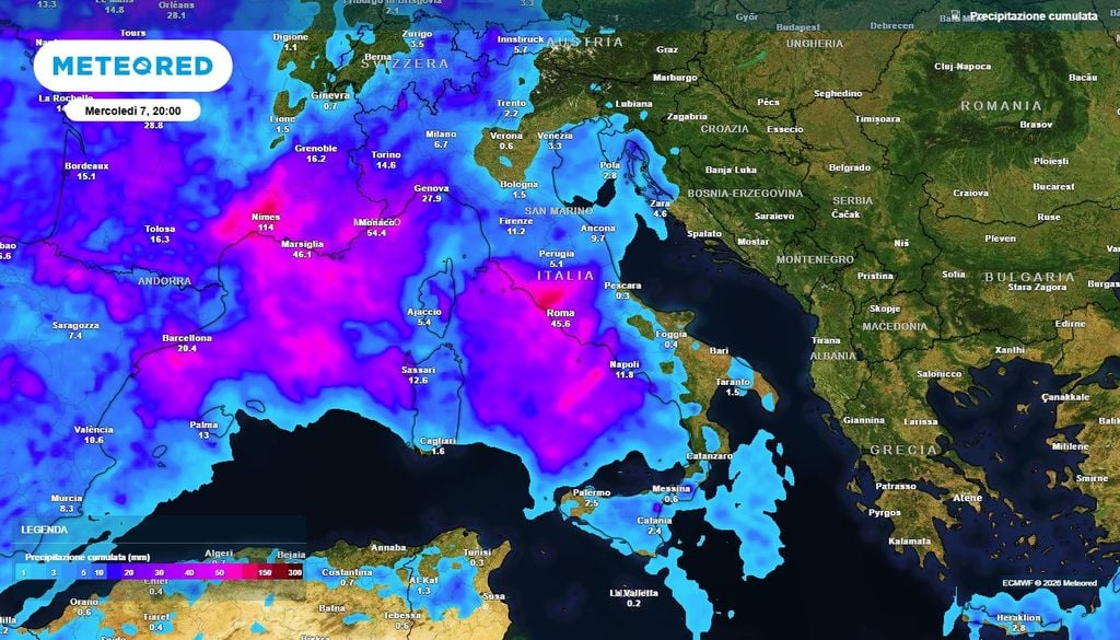 Entro mercoledì Sardegna, Lazio, Toscana e tutto il Nord Ovest faranno il pieno