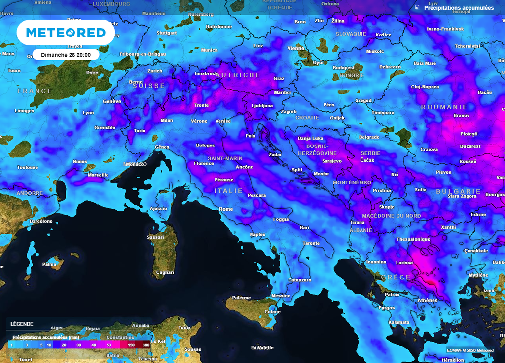 Les pluies associées aux orages devraient concerner une grande partie de l'Italie Les pluies associées aux orages devraient concerner une grande partie de l'Italie
