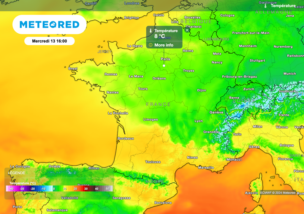 La baisse des températures se poursuit dans le nord de la France !