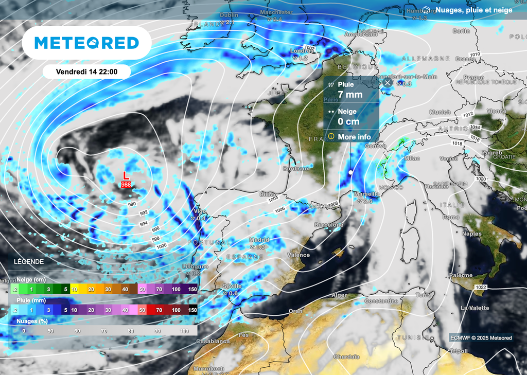 Un profond changement de temps attendu demain en France. Un profond changement de temps attendu demain en France.