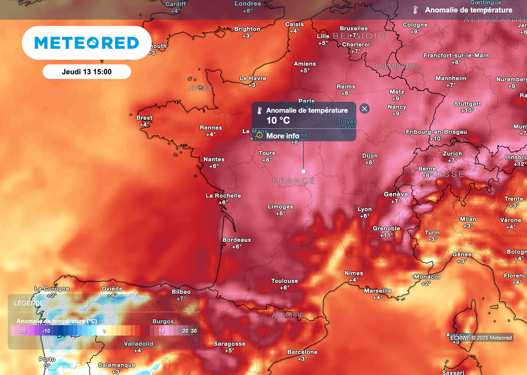 Températures anormalement élevées prévues cet après-midi sur toute la France ! Températures anormalement élevées prévues cet après-midi sur toute la France !