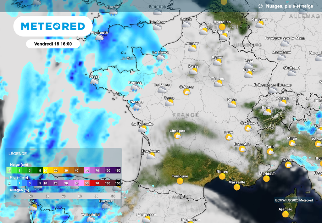 Météo toujours pluvieuse cet après-midi dans le nord-ouest du pays. Météo toujours pluvieuse cet après-midi dans le nord-ouest du pays.