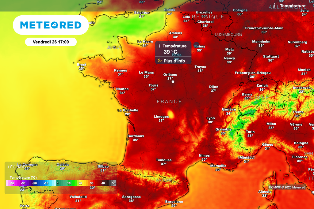 Encore des pointes à plus de 40 degrés cet après-midi !