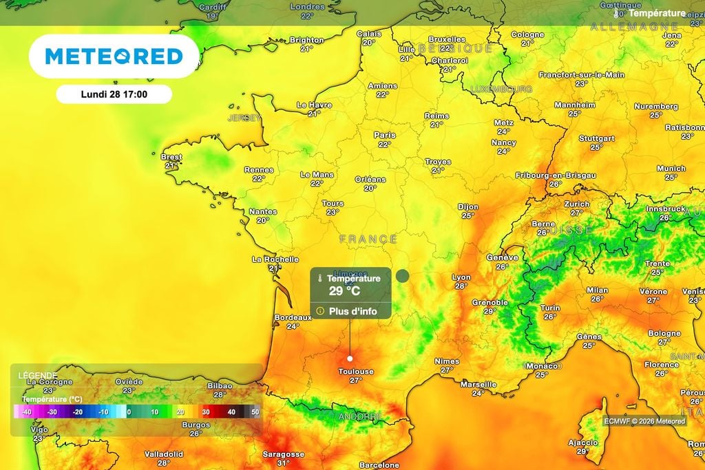 Une très grande douceur se maintiendra sur le pays en début de semaine prochaine !