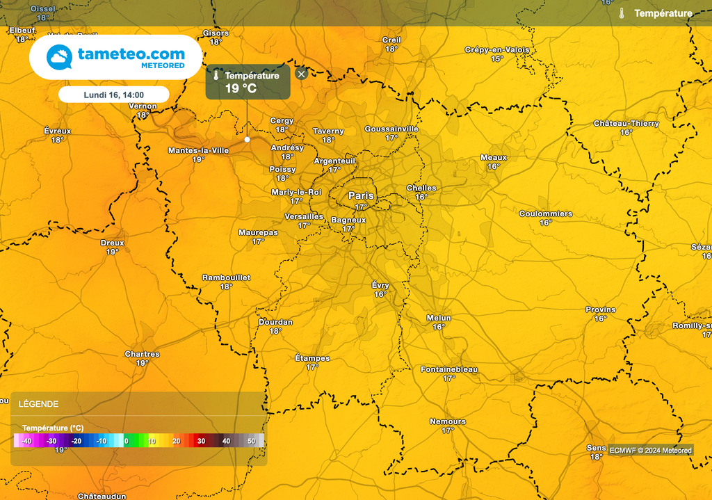 Hausse des températures attendue en début de semaine prochaine.