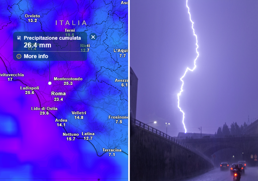 Meteo Lazio, in arrivo la giornata pi&ugrave; piovosa della settimana: acquazzoni e temporali anche a Roma