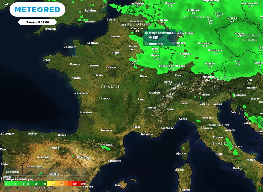 En fin de semaine, la neige pourrait bien s'inviter en plaine dans le nord-est du pays. En fin de semaine, la neige pourrait bien s'inviter en plaine dans le nord-est du pays.