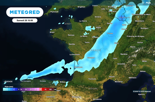 M&eacute;t&eacute;o : le mod&egrave;le europ&eacute;en confirme l'arriv&eacute;e rapide d'un nouveau front froid en France avec de la pluie et de la neige
