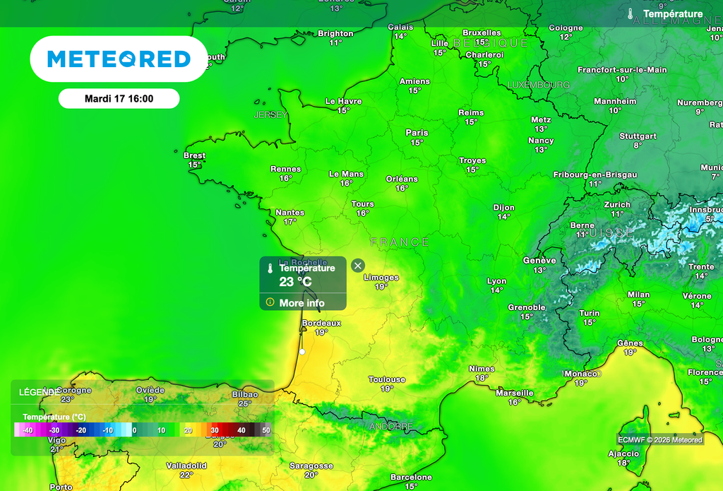 Douceur à nouveau généralisée sur toute la France ce mardi.