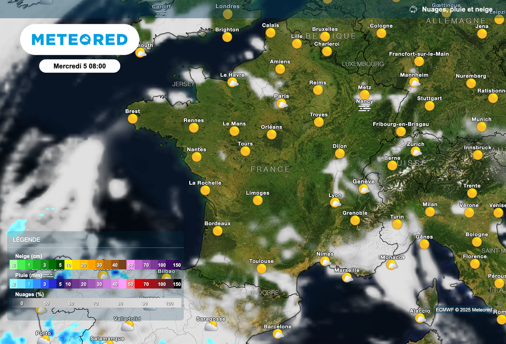 Retour d'un grand soleil ce mercredi matin dans le sud-ouest de la France.