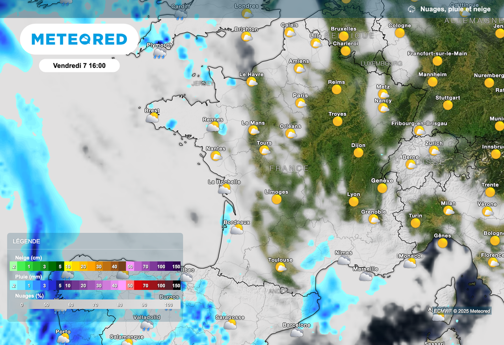 Soleil généreux attendu sur la plupart des régions vendredi.