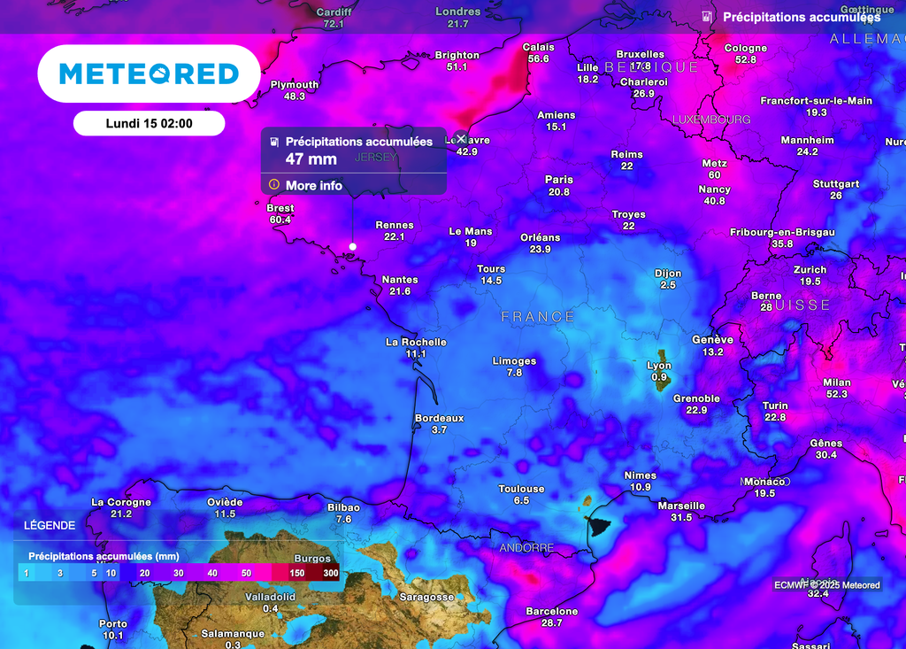 Les perturbations vont défiler au-dessus de la France.