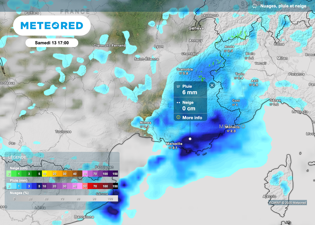Possible épisode méditerranéen samedi.