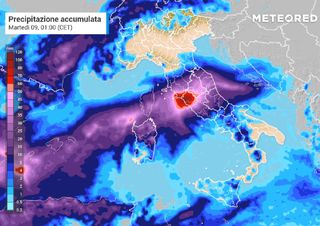 Meteo, 8 e 9 marzo di maltempo al centro-sud: i dettagli