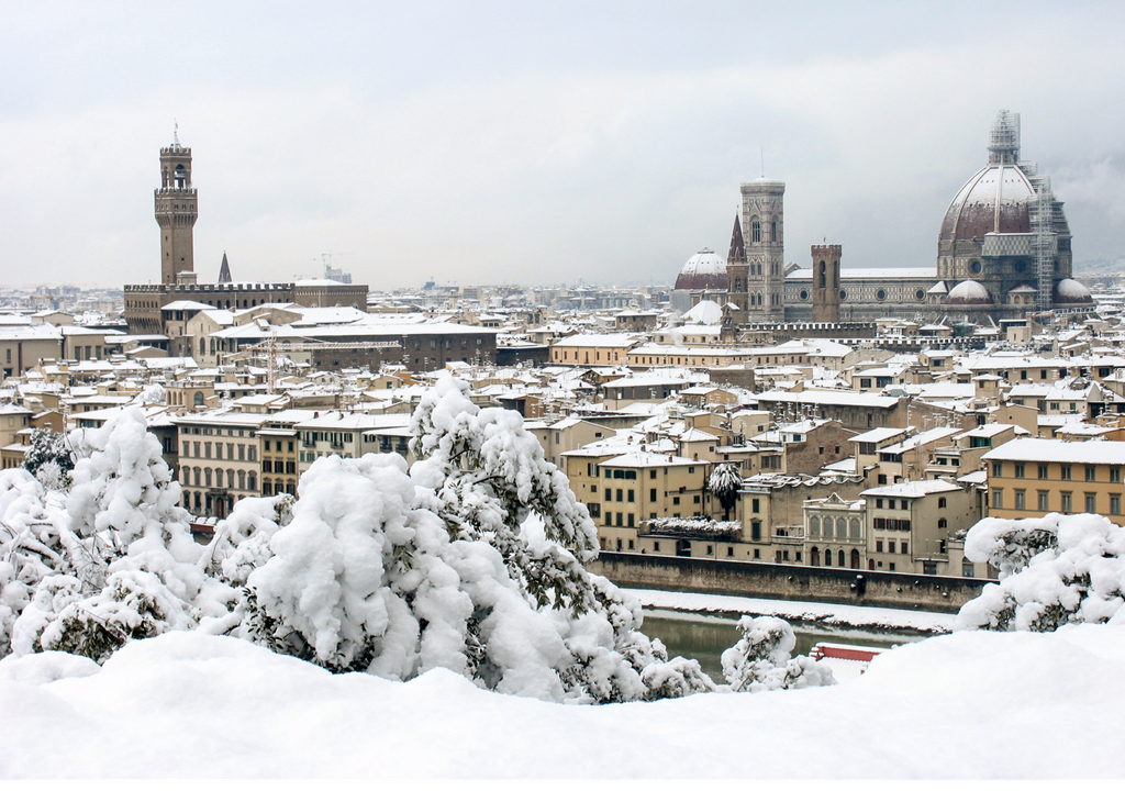 Neve su Firenze