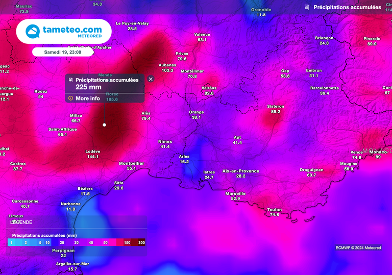 Météo : Météo-France place plusieurs départements en vigilance orange pour les fortes pluies et les inondations !