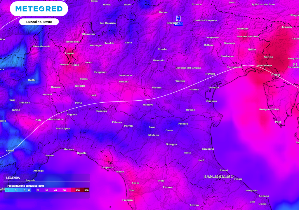 Maltempo, Nord Italia.