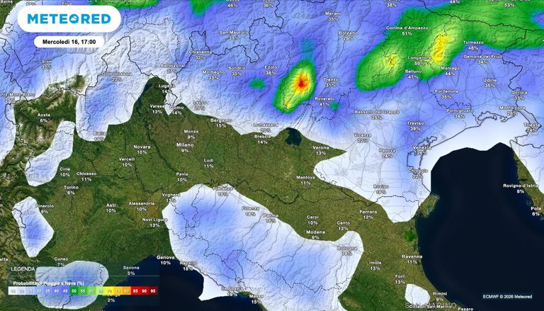 Meteo, al nord Italia weekend stabile ma cambia tutto da met&agrave; settimana: nuovo peggioramento con temporali in arrivo