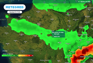 Météo : nos cartes confirment des chutes de neige pour ces prochaines heures en France. Où va-t-il neiger ? 