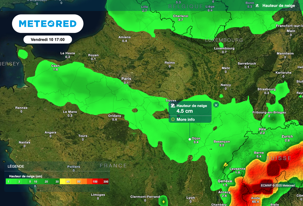 De nouvelles chutes de neige attendues demain en plaine.