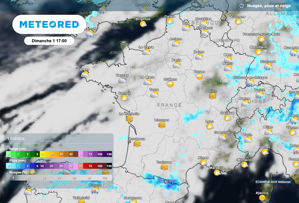 Des orages attendus dimanche entre le sud-ouest et le nord-est. Des orages attendus dimanche entre le sud-ouest et le nord-est.