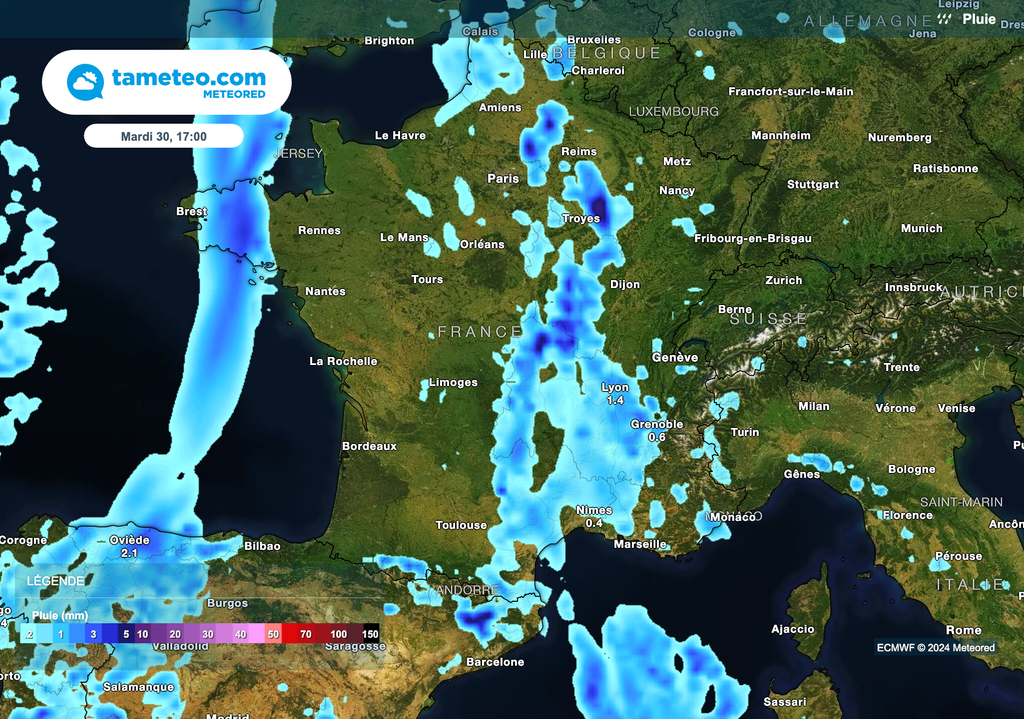 Des pluies bénéfiques attendues ce mardi en Occitanie. Des pluies bénéfiques attendues ce mardi en Occitanie.