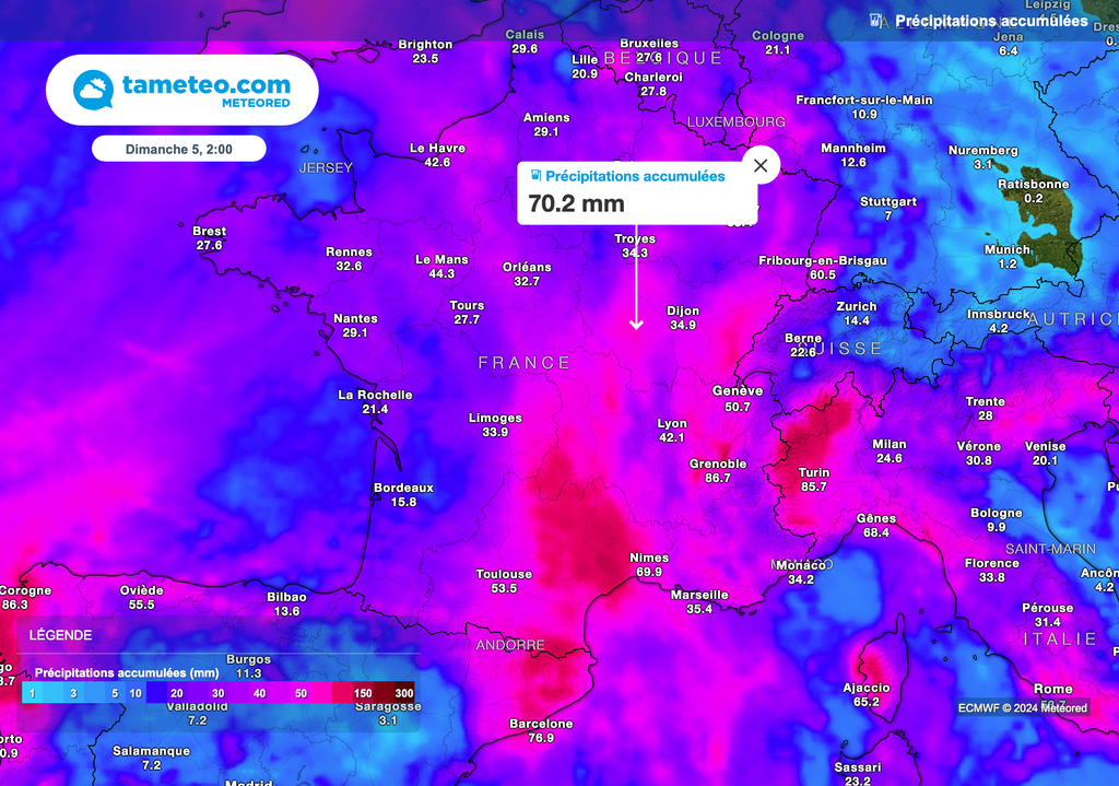Des pluies parfois importantes attendues cette semaine ! Des pluies parfois importantes attendues cette semaine !