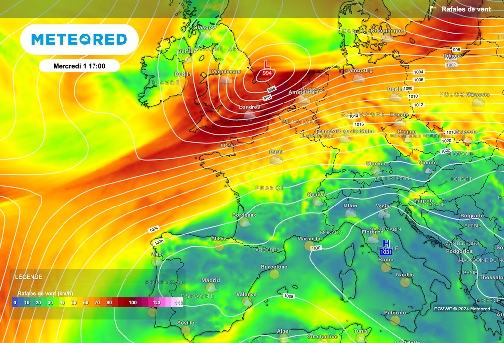 Un changement de temps se profile en milieu de semaine.