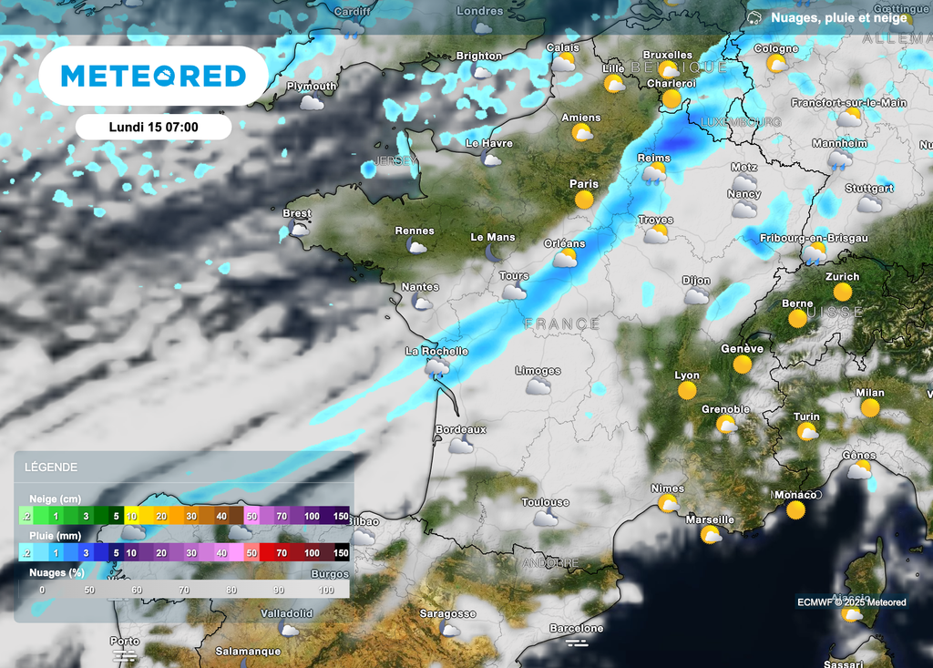 Une nouvelle perturbation traverse le pays ce lundi.