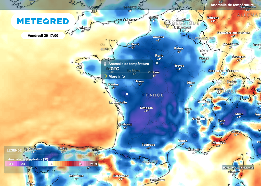Fraîcheur automnale ce vendredi.