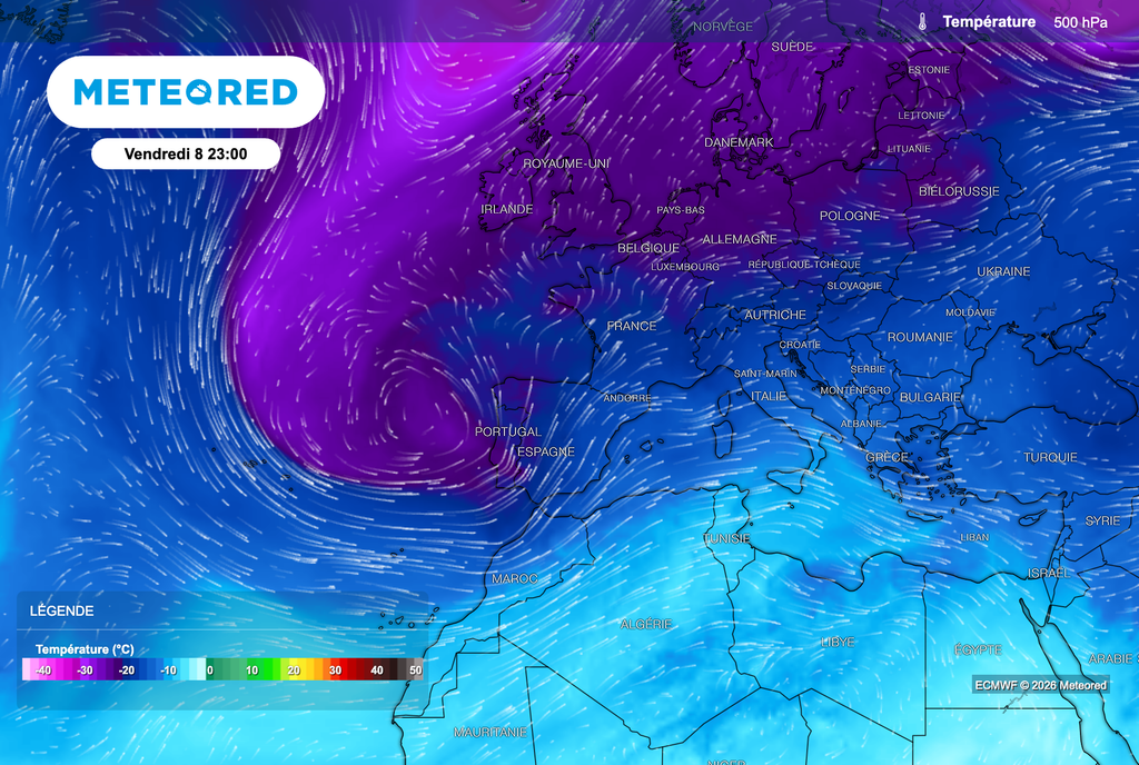 La présence d'une nouvelle goutte froide ce week-end au large du Portugal va occasionner de nouveaux orages.