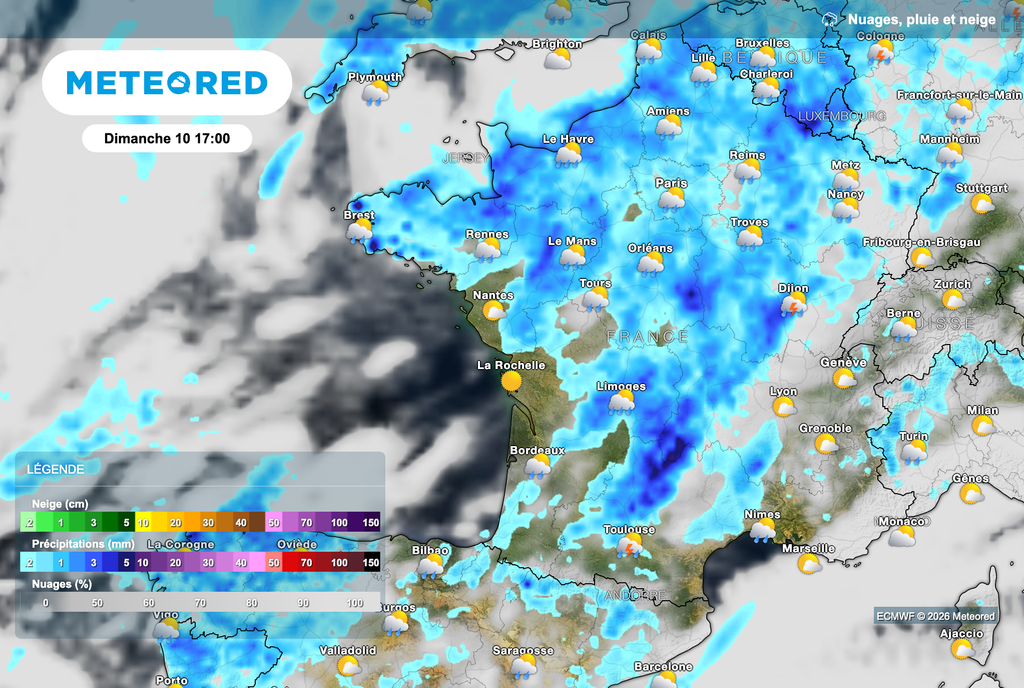 Les orages concernent quasiment toute la France dimanche.